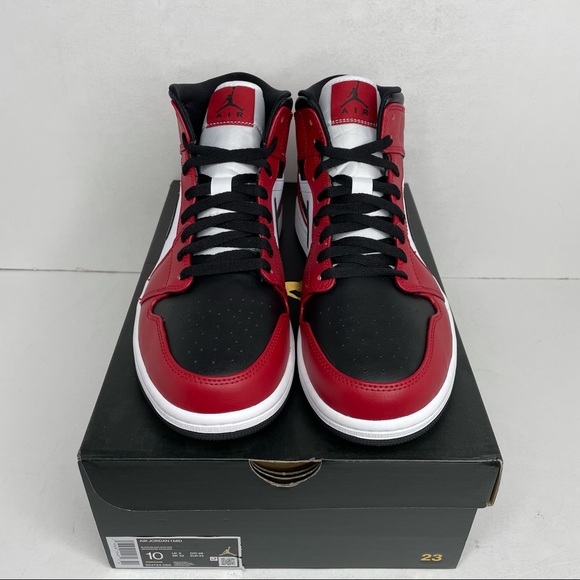 Nike Air Jordan 1 Retro Mid “Black Toe Chicago” - Picture 2 of 4